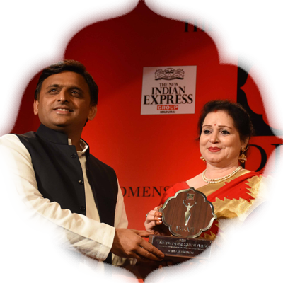 Indu Subhash, Social Activist receives the award for standing up for male and elderly rights