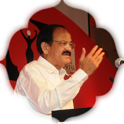 Union Minister for Urban Development and Information and Broadcasting M Venkaiah Naidu makes his speech