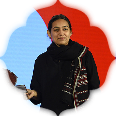 Theatre Artist & Activist Shilip Marwaha collects her award