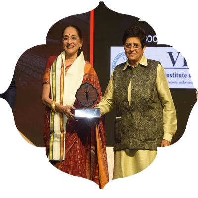 Nanditha Krishnan, Historian receives  Devi Awards, in Chennai on Wednesday. Express / R.Satish Babu