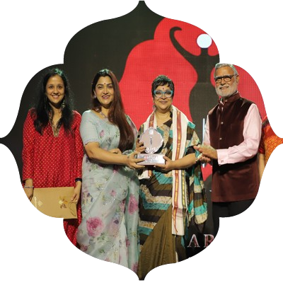 Actor-director Churni Ganguly receives the award