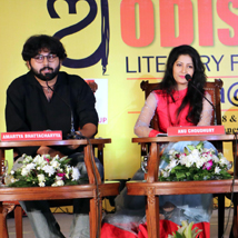 Sabyasachi Mohapatra, Amartya Bhattacharya, Anu Chowdhury, Malabika Ray during their session on ‘Odia Cinema: Glorious past but future uncertain?’