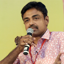 Author Saqti Mohanty during 'The word in Odisha: Dead or Alive' session