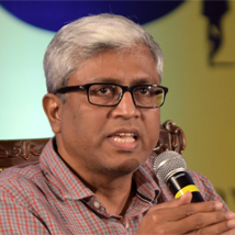 Journalist-turned-activist Ashutosh during 'Matinee Idea: From Netaji to Modiji' session