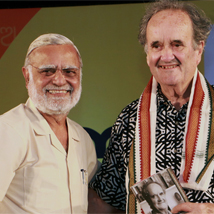 Author Mark Tully with Editorial director of TNIE during Odisha Literary Festival 2019