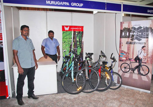 A stall by Murugappa Group, the Platinum Partner for ThinkEdu Conclave 2016