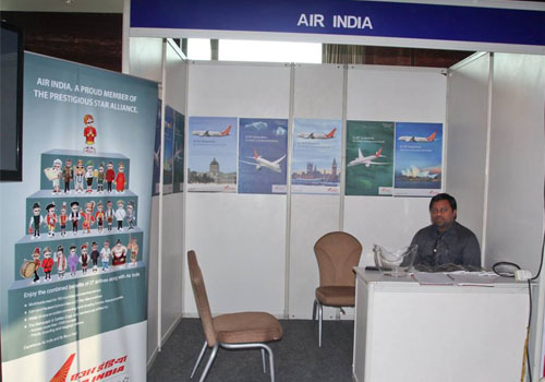 A stall by Air India, the Travel Partner for ThinkEdu Conclave 2016