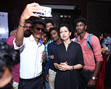 Gautami Tadimalla with her fans