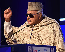 Is India's education system divisive, wondered former Jammu and Kashmir CM Farooq Abdullah, also talking the need for peace and one's mother tongue