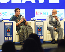 Is India's education system divisive, wondered former Jammu and Kashmir CM Farooq Abdullah in conversation with Smriti Irani, Union Minister for Textiles and TNIE Editorial Director Prabhu Chawla