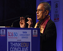 Bharat Ratna Pranab Mukherjee delivers his address on inclusion, sedition and the need for plurality in Bharat at the ThinKEdu Conclave 2019