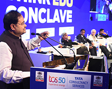 Dr Debashis Chatterjee, Director, IIM Kozhikode at the ThinkEdu Conclave 2019 speaking about investments in education research and infra