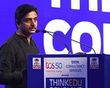 Thirumurugan Gandhi, Activist and campaigner at the ThinkEdu Conclave 2019 speaking about investments in education research and infra