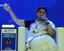  Khushbu Sundar, National Spokesperson, INC and  deliberate on the topic ' Republic of India 2.0: Is the change fundamental?' at session chaired by Kaveree Bamzai, Senior Journalist at the ThinkEdu conclave 2020 hosted by The New Indian Express