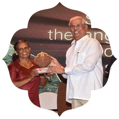 Sudhamma ChandranKerala's first woman forest guide received the Devi Award.