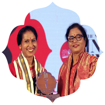 Sujata Mohapatra receving the Devi Awards