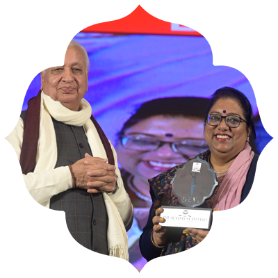 Chhaya Sharma, Special Commissioner of Police Training, honoured for her dedication to public service.