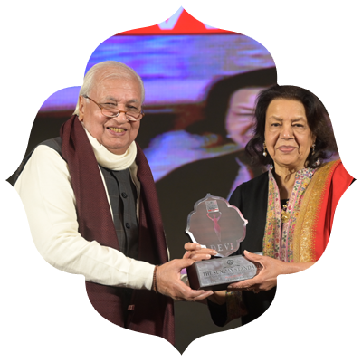 Meena Bindra, Chairperson, BIBA, honoured for her pioneering work in Indian fashion.