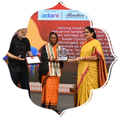 Conservationist Nalini Kandi receives the Devi Award