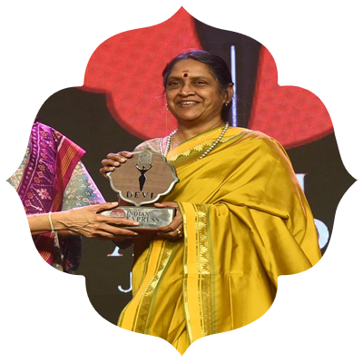 Sudha Seshayyan, Director Sastra University Chennai, honoured with Devi Award for her service to education and medicine.
