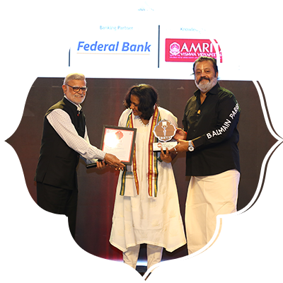 Honouring bold, socially committed art: P S Jalaja receives the Devi Award.