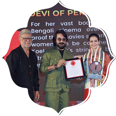 A celebrated journey in Bengali cinema-Koel Mallick honoured as Devi of Performance at Devi Awards 2026.