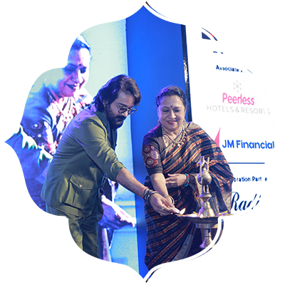 Actor and Chief Guest, Padma Shri Prosenjit Chatterjee, lights the ceremonial lamp along with TNIE CEO Lakshmi Menon and TNIE Editorial Director Prabhu Chawla.